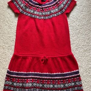Faded Glory Red and Gray Kids Cowl Dress